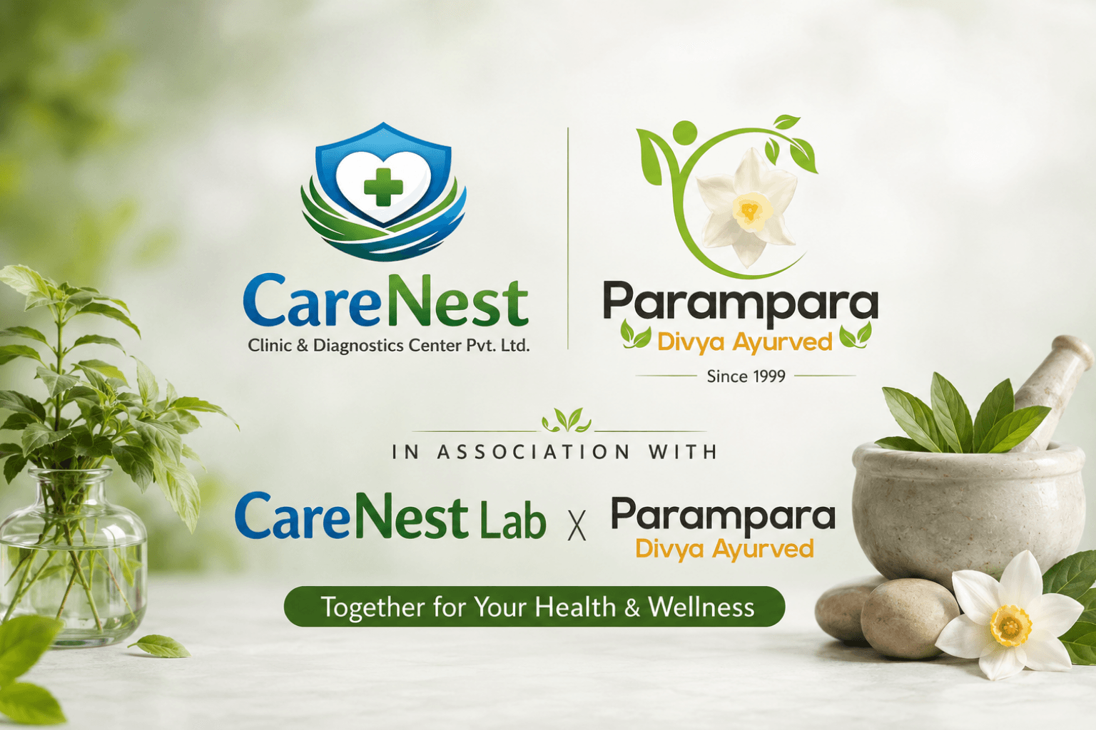 CareNest facility, home to both modern diagnostics and Ayurvedic care